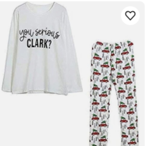 You Serious, Clark? Griswald Christmas Vacation Iffei 2-piece pajama set sz L - Picture 1 of 4